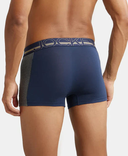 Jockey US21 Men's Super Combed Cotton Elastane Stretch Solid Trunk with Ultrasoft Waistband