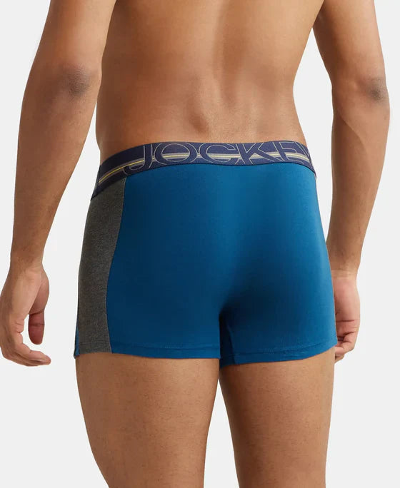 Jockey US21 Men's Super Combed Cotton Elastane Stretch Solid Trunk with Ultrasoft Waistband