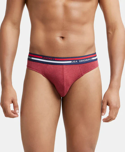 Jockey US49 Men's Super Combed Cotton Solid Brief with Ultrasoft Waistband