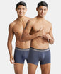 Jockey US60 Men's Super Combed Cotton Elastane Stretch Solid Trunk with Ultrasoft Waistband -(PACK OF 2)