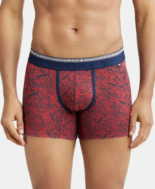 Jockey US63 Men's Cotton USA Originals Modern Trunks  (Assorted Pack of 2) (Colors May Vary)