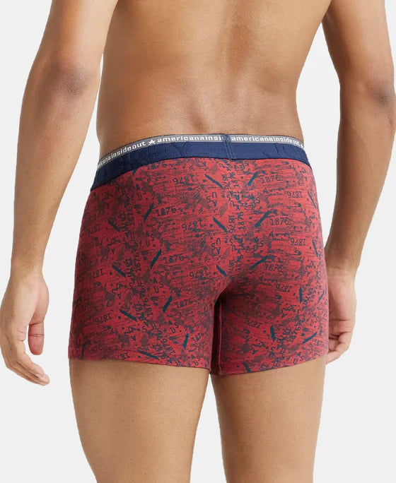 Jockey US63 Men's Cotton USA Originals Modern Trunks  (Assorted Pack of 2) (Colors May Vary)