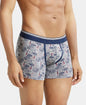 Jockey US63 USA Originals Men's Printed Trunk with Super Combed Cotton Stretch Fabric and Soft Waistband