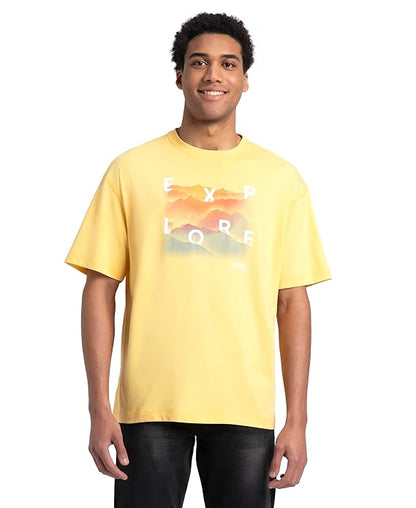 Jockey US81 Men's Super Combed Cotton Rich Graphic Printed Round Neck Half Sleeve T-Shirt (ASSORTED PRINTS)