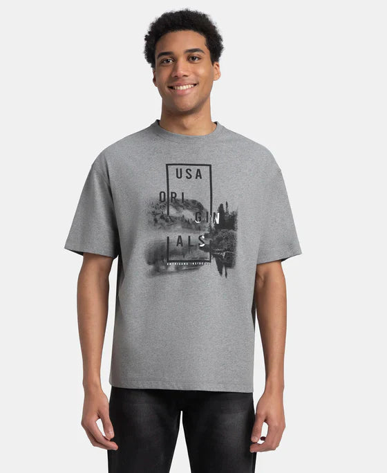 Jockey US81 Men's Super Combed Cotton Rich Graphic Printed Round Neck Half Sleeve T-Shirt (ASSORTED PRINTS)