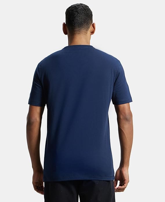 Jockey US81 Men's Super Combed Cotton Rich Graphic Printed Round Neck Half Sleeve T-Shirt (ASSORTED PRINTS)