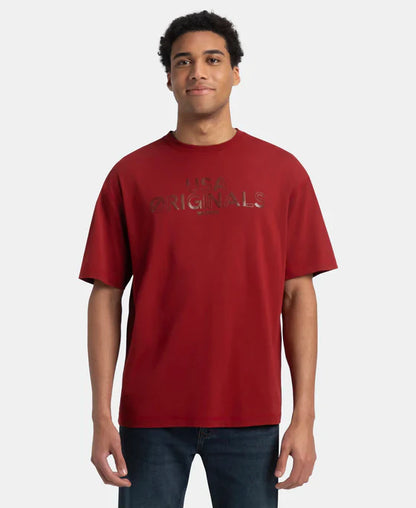 Jockey US81 Men's Super Combed Cotton Rich Graphic Printed Round Neck Half Sleeve T-Shirt (ASSORTED PRINTS)