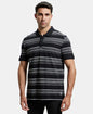 Jockey US93 Men's Super Combed Cotton Rich Striped Polo T-Shirt