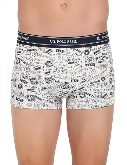 U.S POLO ASSN. All Over Print Ribbed Jersey I616 Trunks