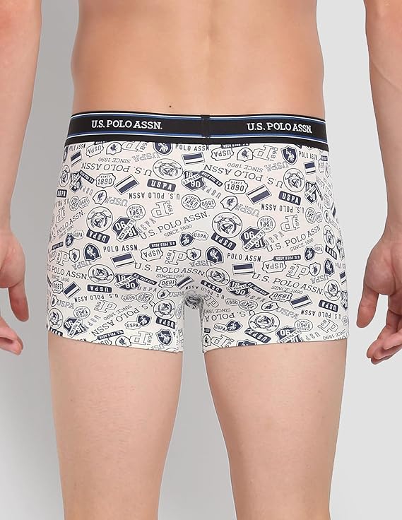 U.S POLO ASSN. All Over Print Ribbed Jersey I616 Trunks