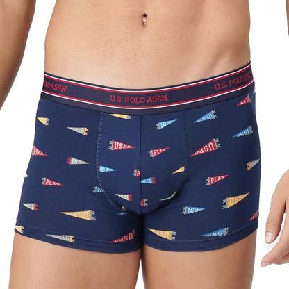 U.S POLO ASSN. All Over Print Ribbed Jersey I616 Trunks