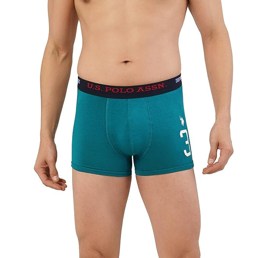 U.S. Polo Assn. Men's Numeric Print Cotton Stretch I015 Trunks