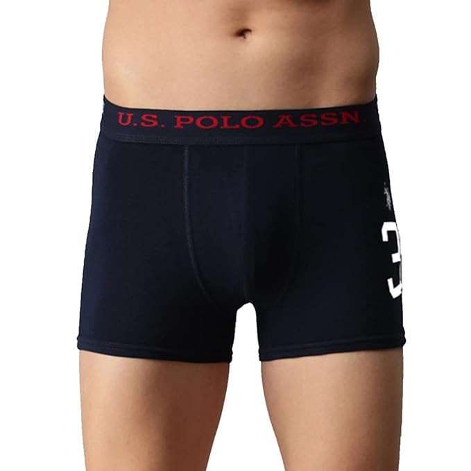 U.S. Polo Assn. Men's Numeric Print Cotton Stretch I015 Trunks
