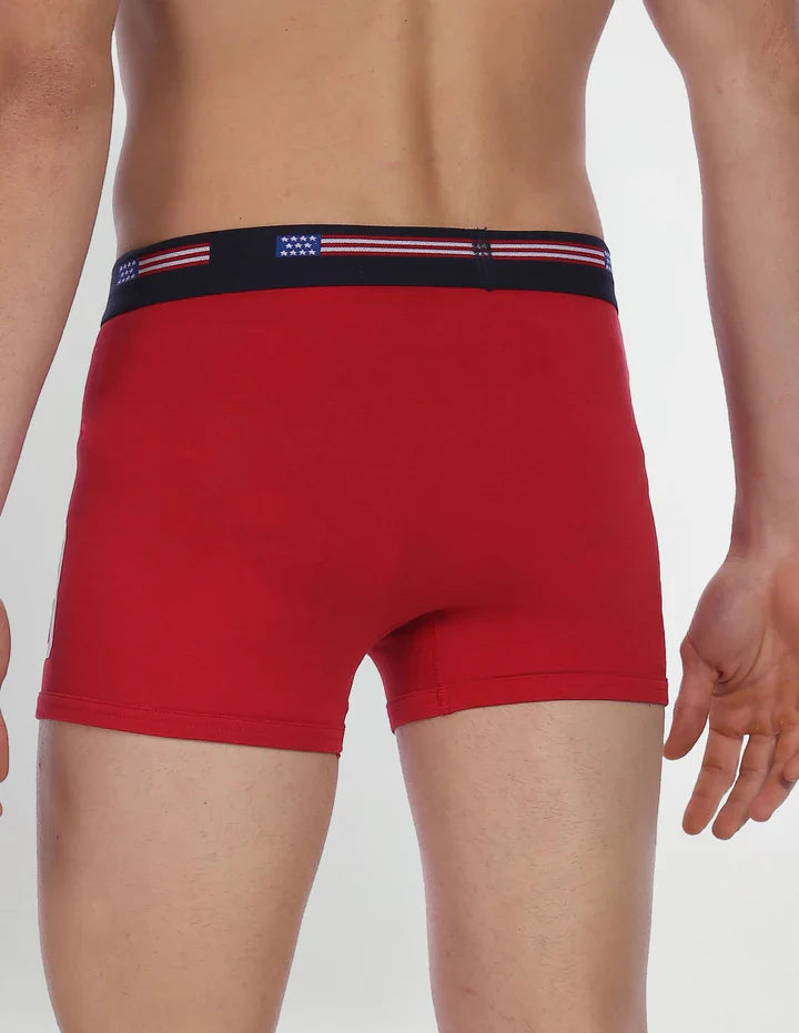 U.S. Polo Assn. Men's Numeric Print Cotton Stretch I015 Trunks