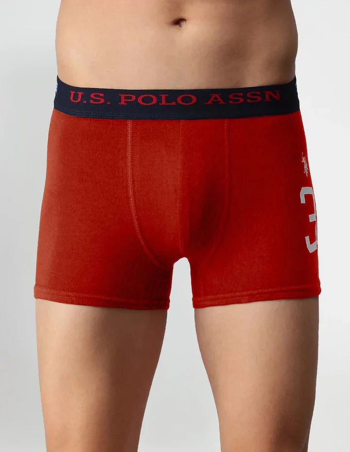 U.S. Polo Assn. Men's Numeric Print Cotton Stretch I015 Trunks