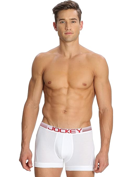 Jockey US20 Men's Super Combed Cotton Elastane Stretch Solid Trunk with Ultrasoft Waistband
